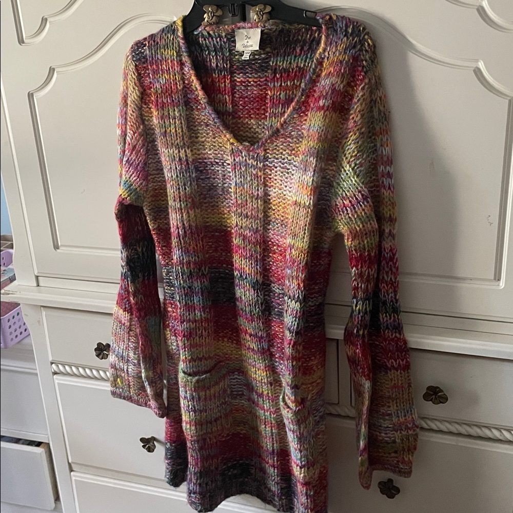Vintage Hot & Delicious Colorful Knit Sweater